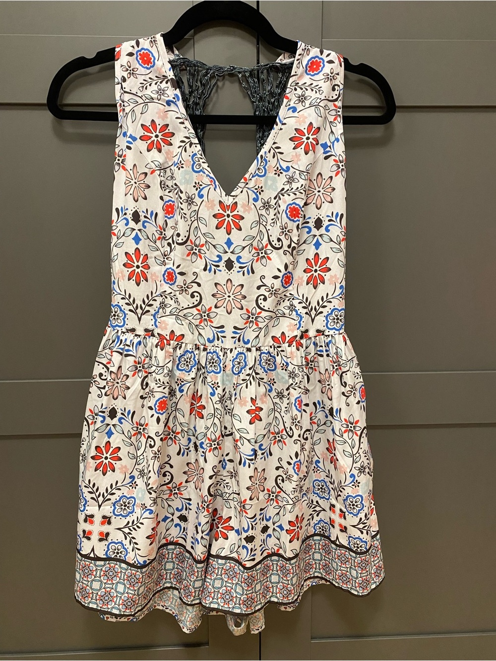 ASOS White Floral Summer Romper